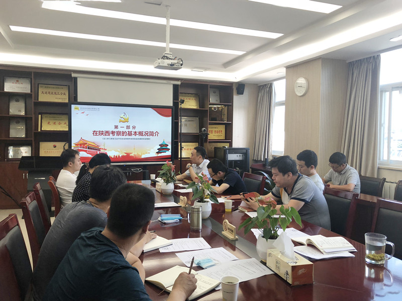 “奮力譜寫新時代、追趕超越新篇章”——公司第四黨支部學(xué)習(xí)貫徹落實(shí)“習(xí)近平總書記來陜考察重要講話精神”  
